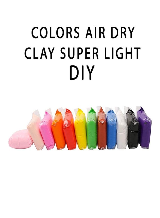 H B MSALA (DEVICE) HBM Rocket Art Air Dry Clay, Colorful Children Modeling Clay with Tools, Creative Art Crafts, Craft Style Materials for 5-8 Years Old,10-12 Years Old Kids Boys Girls Gift (Multicolor, 5 Packet) - Image 3